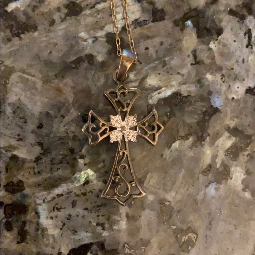 925 Silver Cross Necklace